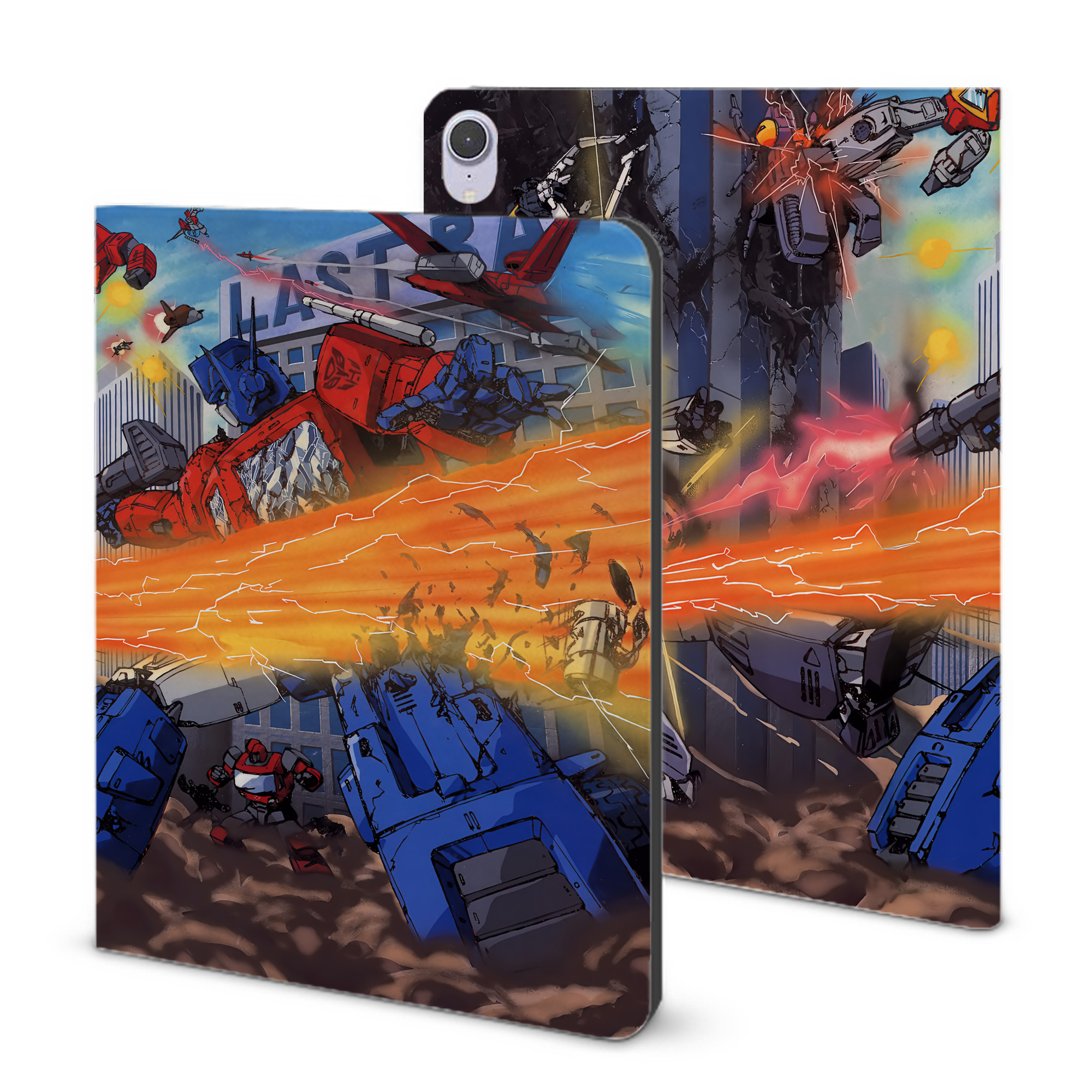 （画像用） Transformers トランスフォーマー IPad ケース ブック型 PUレザー TPU 耐衝撃 軽量 薄型 ペン収納なし 全面保護 IPad 各モデル対応